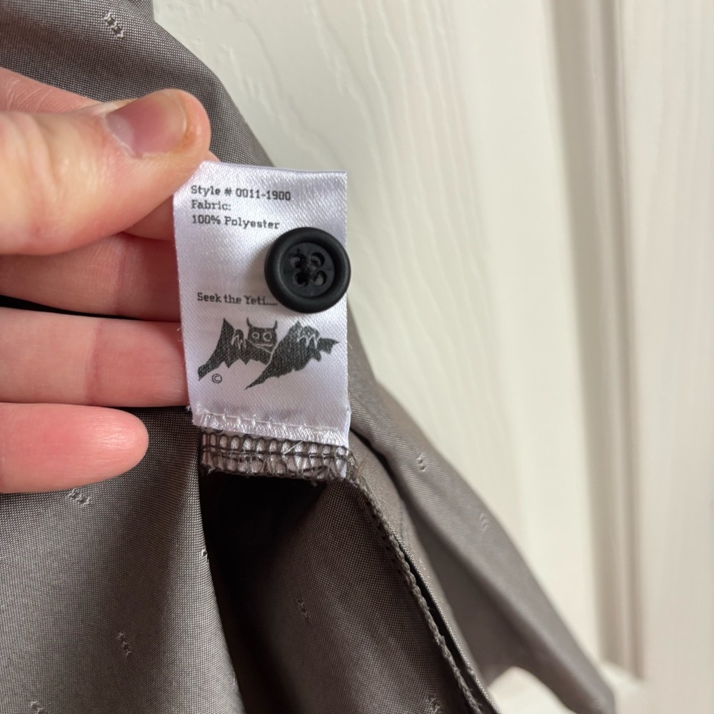 FLYLOW Shirt Men's XL Anderson Gray Button Down Short Sleeve Performance Outdoor - Picture 9 of 10